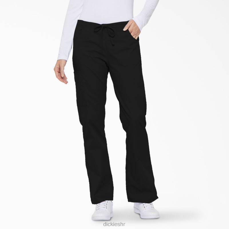 Cargo piling hlače s prepoznatljivim eds širokim nogavicama žene Dickies crno (crno) 6BPL62519 odjeća