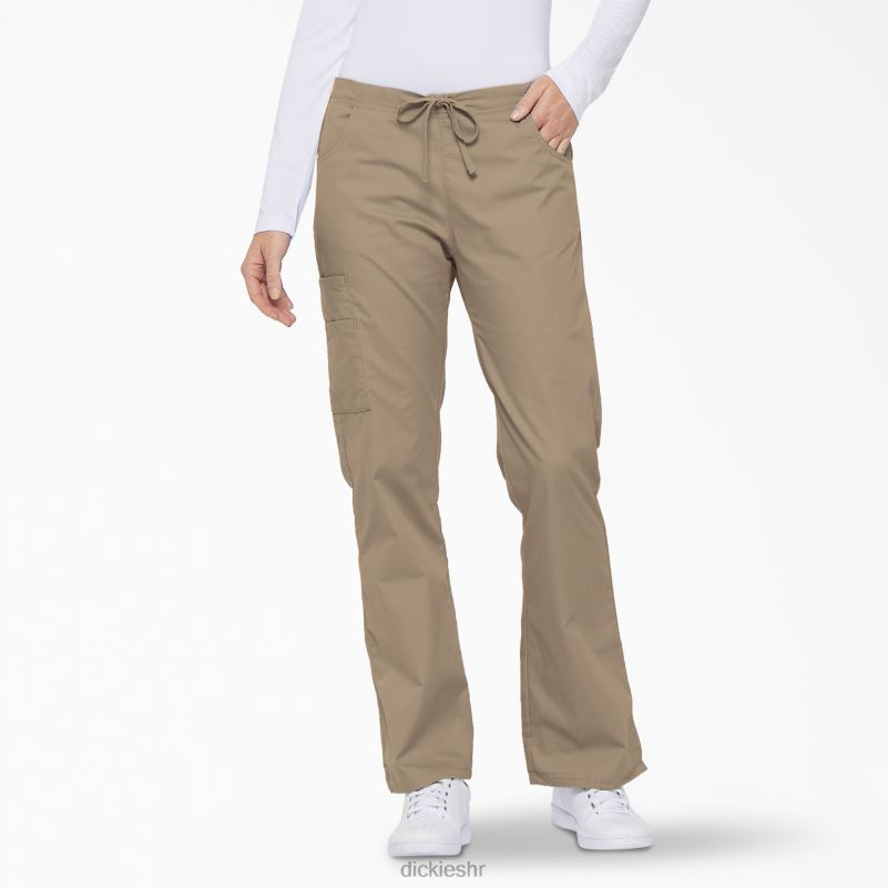 Cargo piling hlače s prepoznatljivim eds širokim nogavicama žene Dickies kaki (kha) 6BPL62530 odjeća