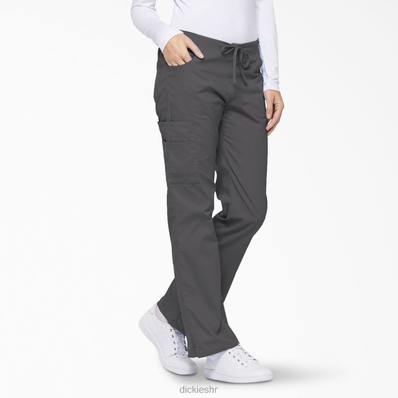 Cargo piling hlače s prepoznatljivim eds širokim nogavicama žene Dickies kositar siva (klupa) 6BPL62532 odjeća