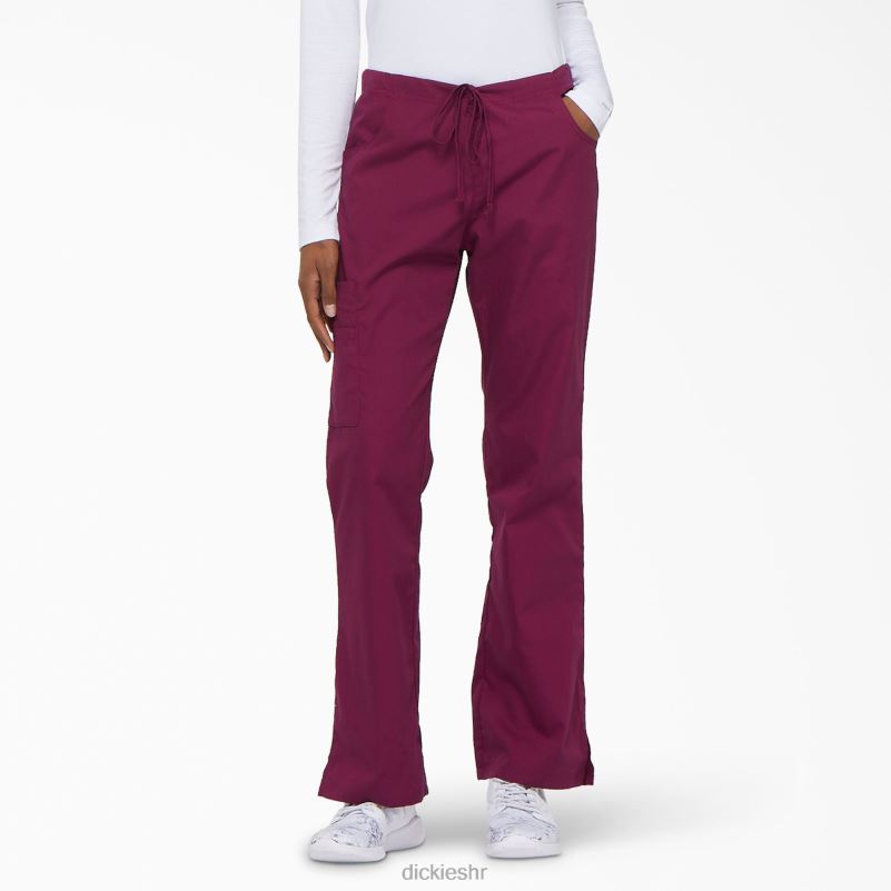Cargo piling hlače s prepoznatljivim eds širokim nogavicama žene Dickies vino (pobjeda) 6BPL62535 odjeća