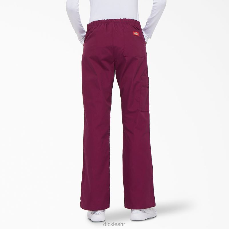 Cargo piling hlače s prepoznatljivim eds širokim nogavicama žene Dickies vino (pobjeda) 6BPL62535 odjeća