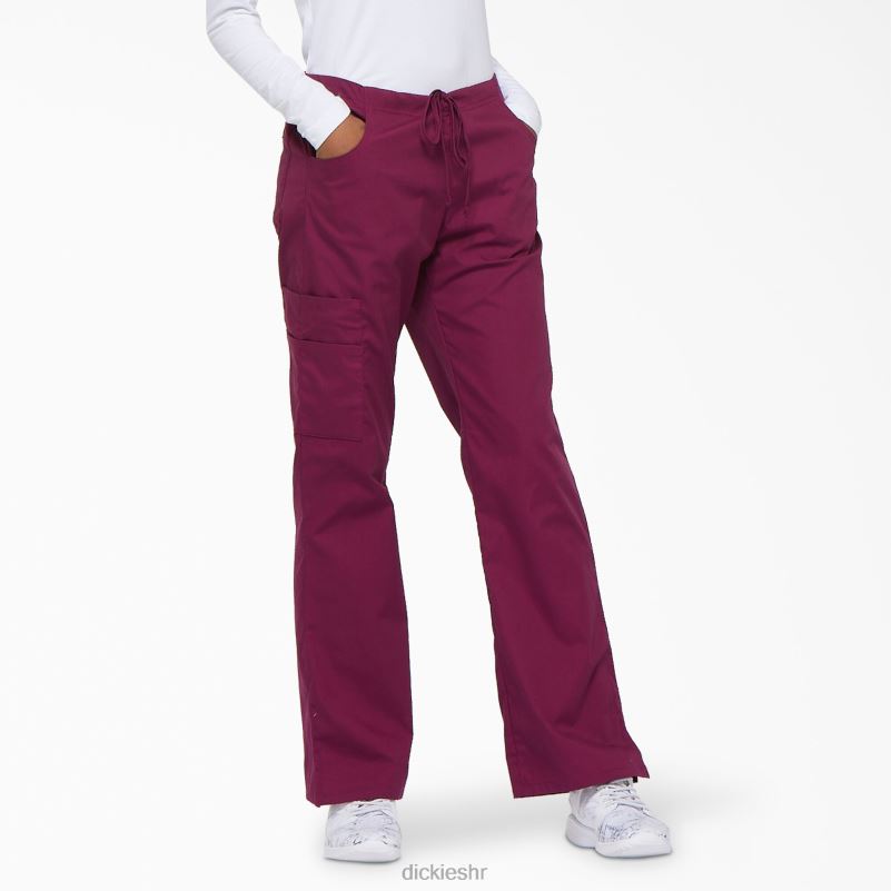 Cargo piling hlače s prepoznatljivim eds širokim nogavicama žene Dickies vino (pobjeda) 6BPL62535 odjeća