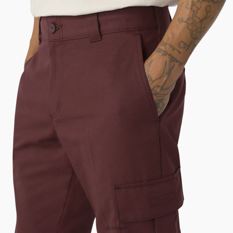 cargo hlače od kepera muškarci Dickies vino/kontrastni šavovi (csw) 6BPL6316 odjeća