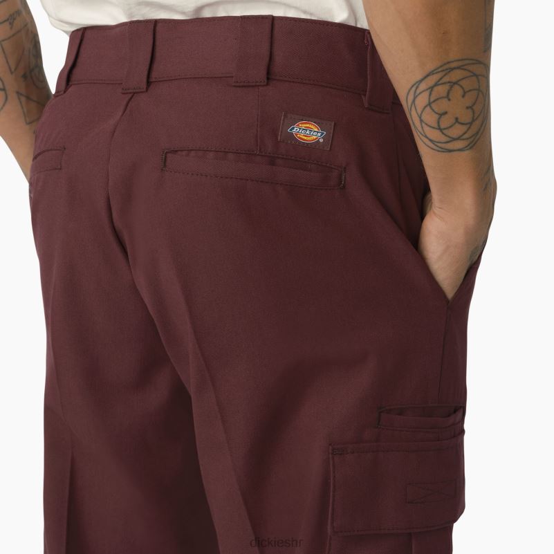 cargo hlače od kepera muškarci Dickies vino/kontrastni šavovi (csw) 6BPL6316 odjeća