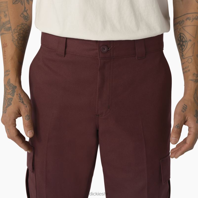 cargo hlače od kepera muškarci Dickies vino/kontrastni šavovi (csw) 6BPL6316 odjeća