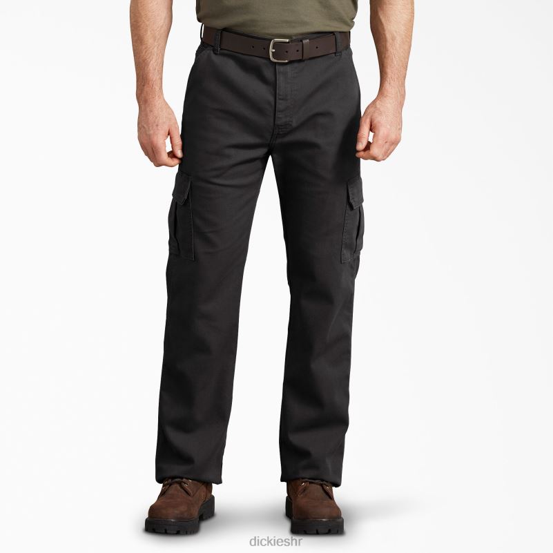 cargo hlače uobičajenog kroja muškarci Dickies stonewashed black (sbk) 6BPL6177 odjeća