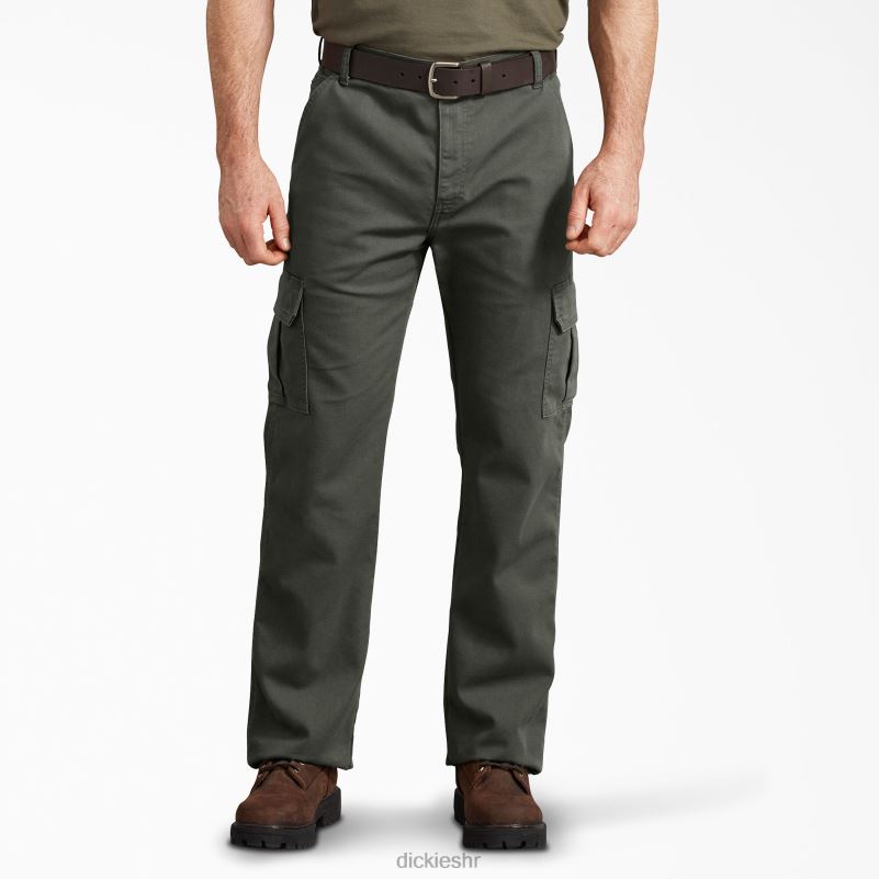 cargo hlače uobičajenog kroja muškarci Dickies stonewashed maslinasto zelena (sog) 6BPL6178 odjeća