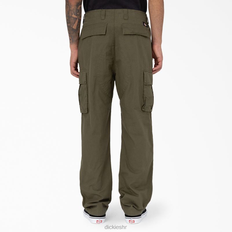 eagle bend opuštene cargo hlače s dva koljena muškarci Dickies vojno zelena (ml) 6BPL6207 odjeća