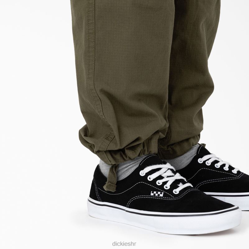 eagle bend opuštene cargo hlače s dva koljena muškarci Dickies vojno zelena (ml) 6BPL6207 odjeća