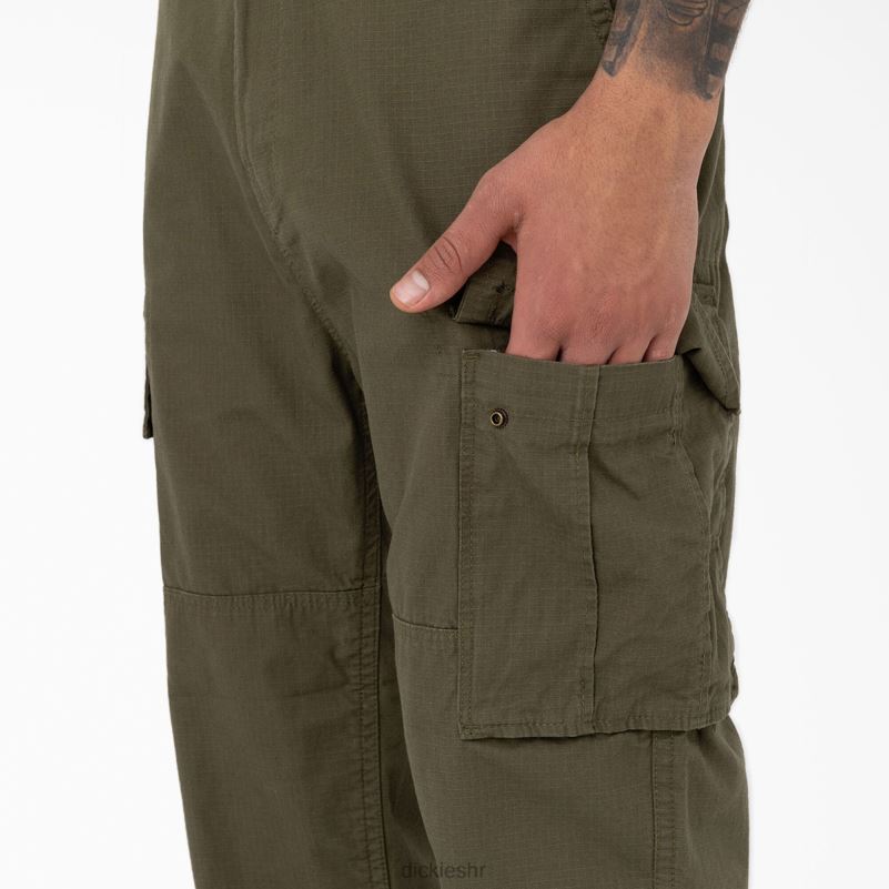 eagle bend opuštene cargo hlače s dva koljena muškarci Dickies vojno zelena (ml) 6BPL6207 odjeća