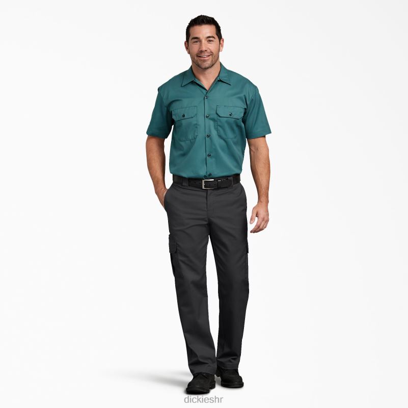 fleksibilne cargo hlače uobičajenog kroja muškarci Dickies crna (bk) 6BPL633 odjeća