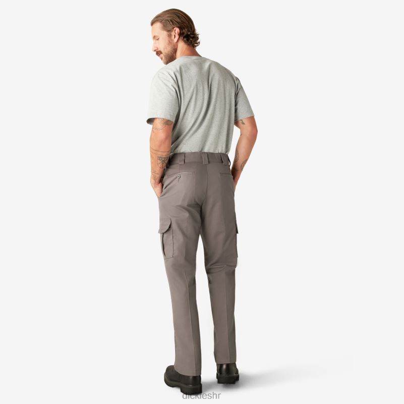 fleksibilne cargo hlače uobičajenog kroja muškarci Dickies šljunčano siva (vg) 6BPL640 odjeća