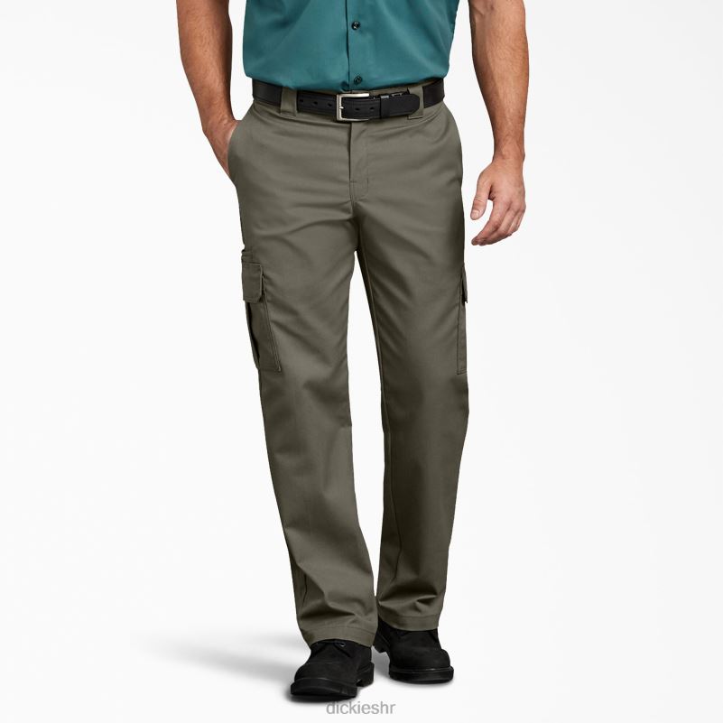fleksibilne cargo hlače uobičajenog kroja muškarci Dickies zelena mahovina (ms) 6BPL639 odjeća