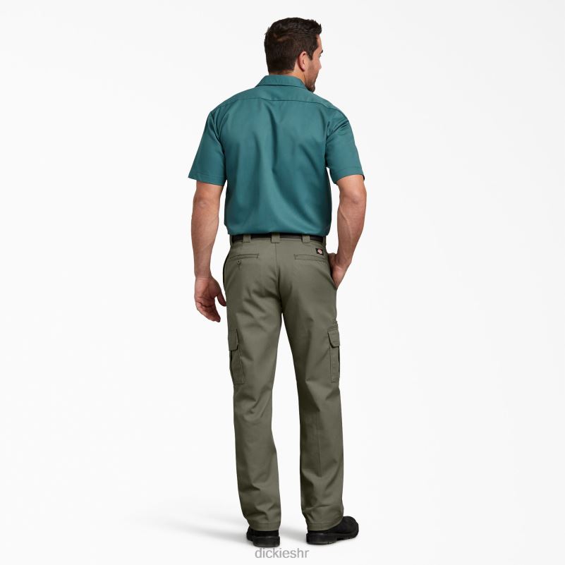 fleksibilne cargo hlače uobičajenog kroja muškarci Dickies zelena mahovina (ms) 6BPL639 odjeća