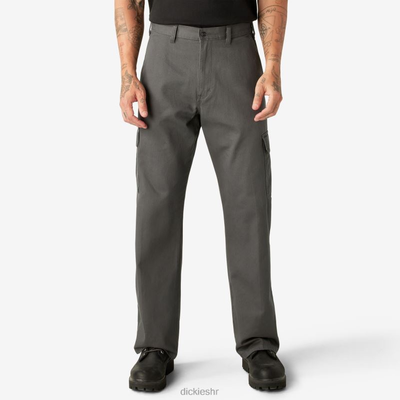 široke cargo hlače muškarci Dickies isprani ugljen siva (rch) 6BPL681 odjeća