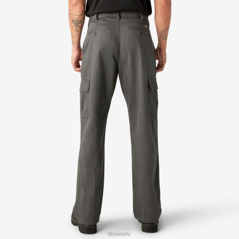 široke cargo hlače muškarci Dickies isprani ugljen siva (rch) 6BPL681 odjeća