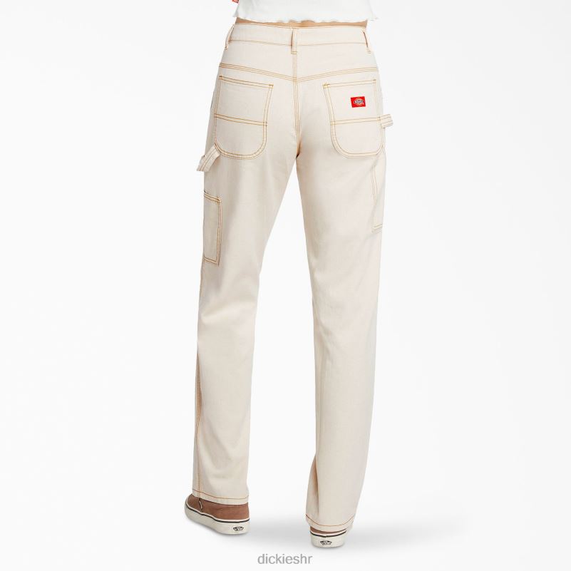 juniorske opuštene stolarske hlače djeca Dickies prirodna bež (nt) 6BPL61882 odjeća