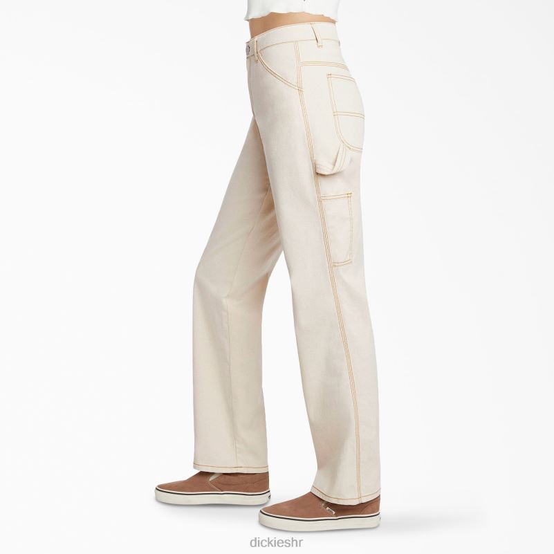 juniorske opuštene stolarske hlače djeca Dickies prirodna bež (nt) 6BPL61882 odjeća