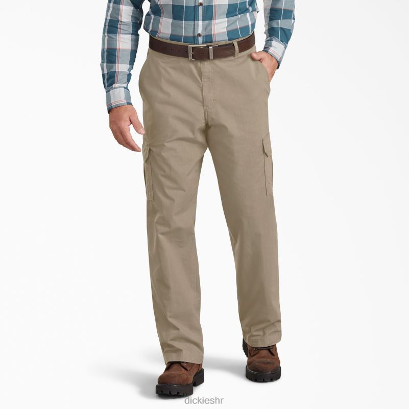 regular fit ripstop cargo hlače muškarci Dickies isprani pustinjski pijesak (rds) 6BPL6270 odjeća