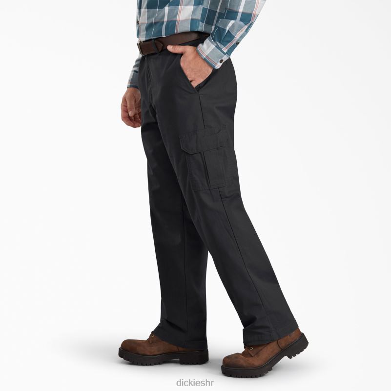 regular fit ripstop cargo hlače muškarci Dickies isprano crno (rbk) 6BPL6269 odjeća