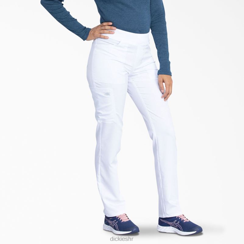 uravnotežite sužene hlače za piling nogu žene Dickies bijela (dwh) 6BPL62548 odjeća