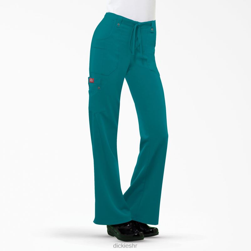 xtreme rastezljive široke nogavice cargo piling hlače žene Dickies plavozelena (dtl) 6BPL62426 odjeća