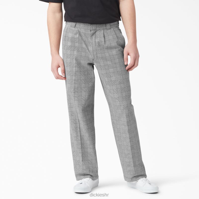 bakerhill plisirane hlače muškarci Dickies smeđi karirani (bp3) 6BPL6318 odjeća