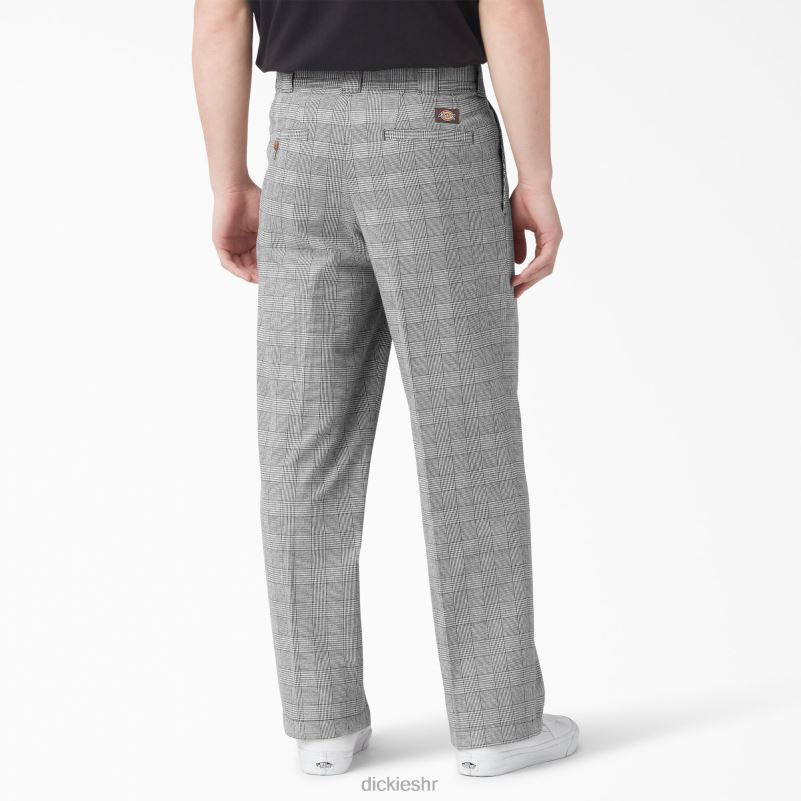 bakerhill plisirane hlače muškarci Dickies smeđi karirani (bp3) 6BPL6318 odjeća