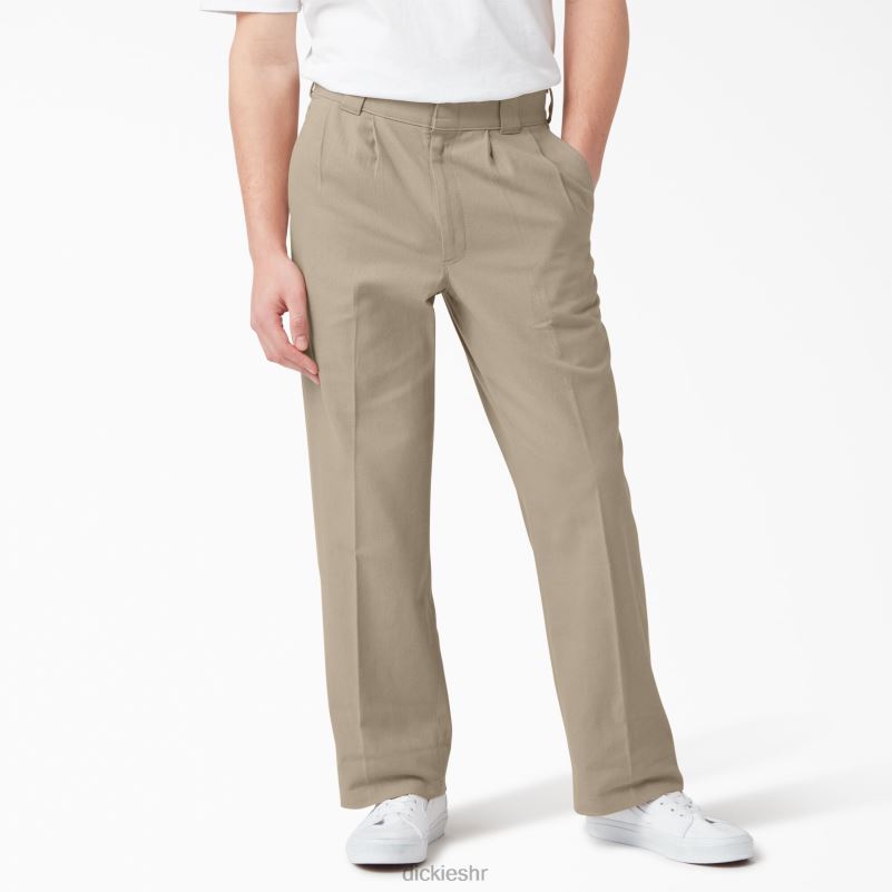 chatom nabrane hlače muškarci Dickies pustinjski pijesak (ds) 6BPL6276 odjeća