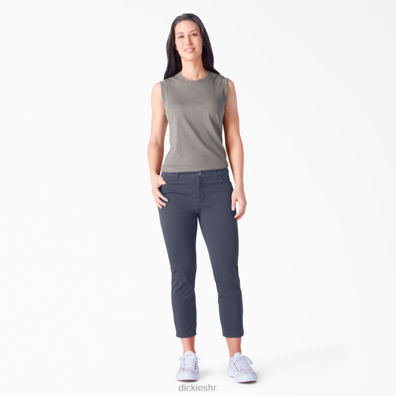savršen oblik skinny fit capri žene Dickies isprana mornarica (rnv) 6BPL61817 odjeća