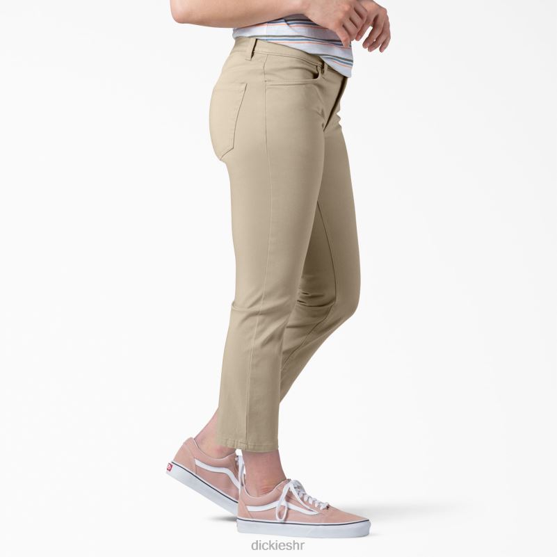 savršen oblik skinny fit capri žene Dickies isprani oksfordski kamen (rdg2) 6BPL61816 odjeća