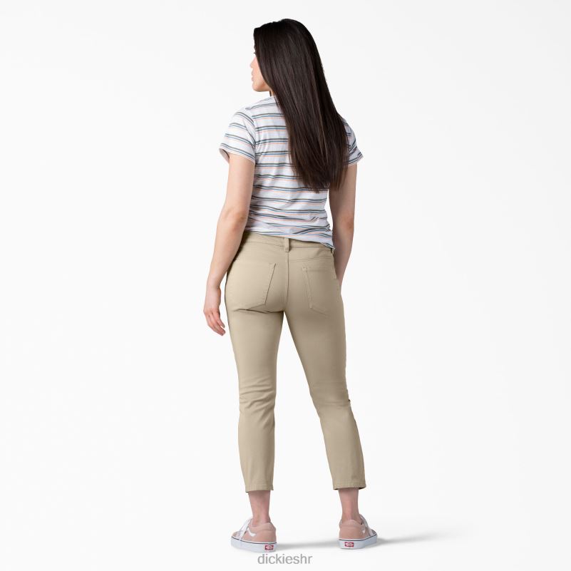 savršen oblik skinny fit capri žene Dickies isprani oksfordski kamen (rdg2) 6BPL61816 odjeća