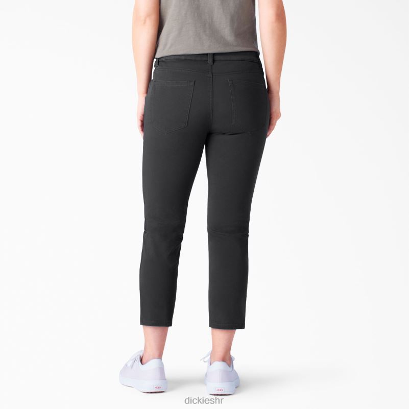savršen oblik skinny fit capri žene Dickies isprano crno (rbkx) 6BPL61815 odjeća