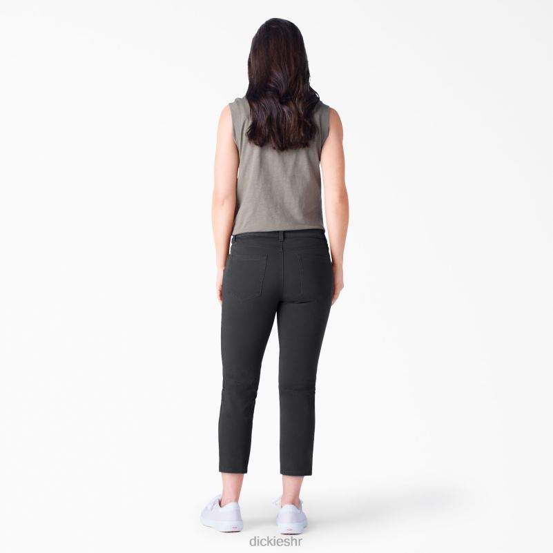 savršen oblik skinny fit capri žene Dickies isprano crno (rbkx) 6BPL61815 odjeća