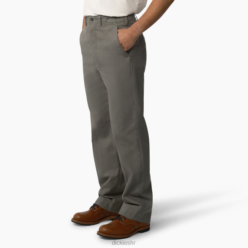 vojničke hlače iz 1922 muškarci Dickies isprana prašnjava maslina (rdo) 6BPL672 odjeća