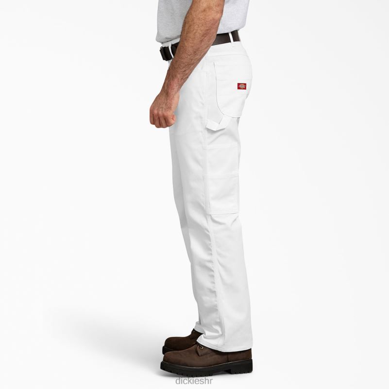savitljive slikarske hlače opuštenog kroja muškarci Dickies bijelo (wh) 6BPL6208 odjeća
