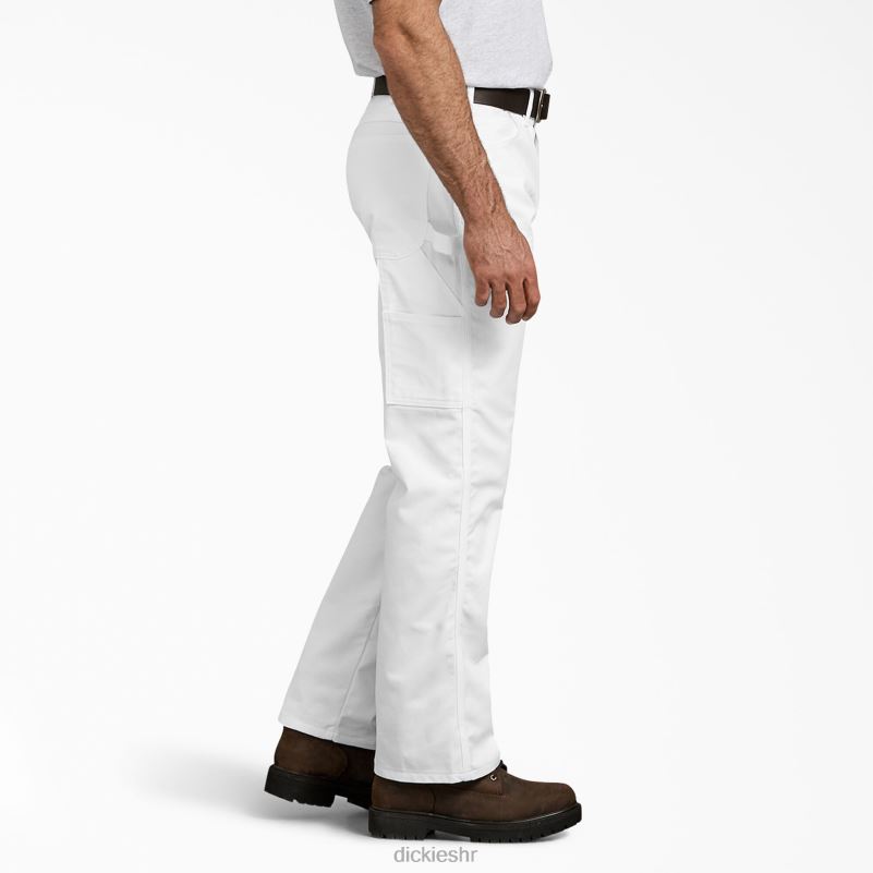 savitljive slikarske hlače opuštenog kroja muškarci Dickies bijelo (wh) 6BPL6208 odjeća