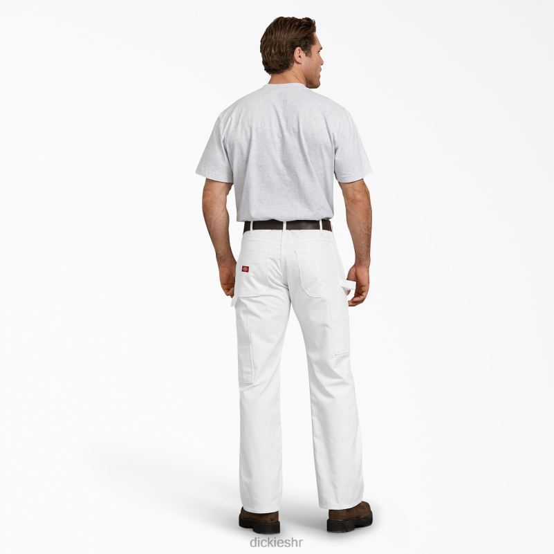savitljive slikarske hlače opuštenog kroja muškarci Dickies bijelo (wh) 6BPL6208 odjeća