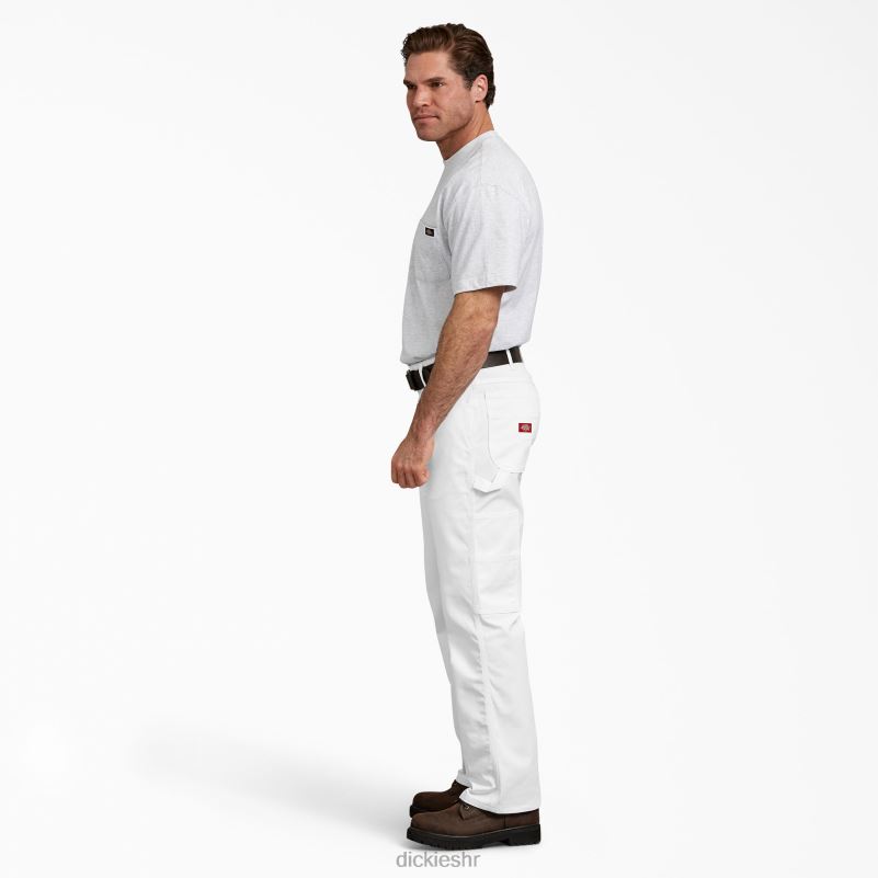 savitljive slikarske hlače opuštenog kroja muškarci Dickies bijelo (wh) 6BPL6208 odjeća
