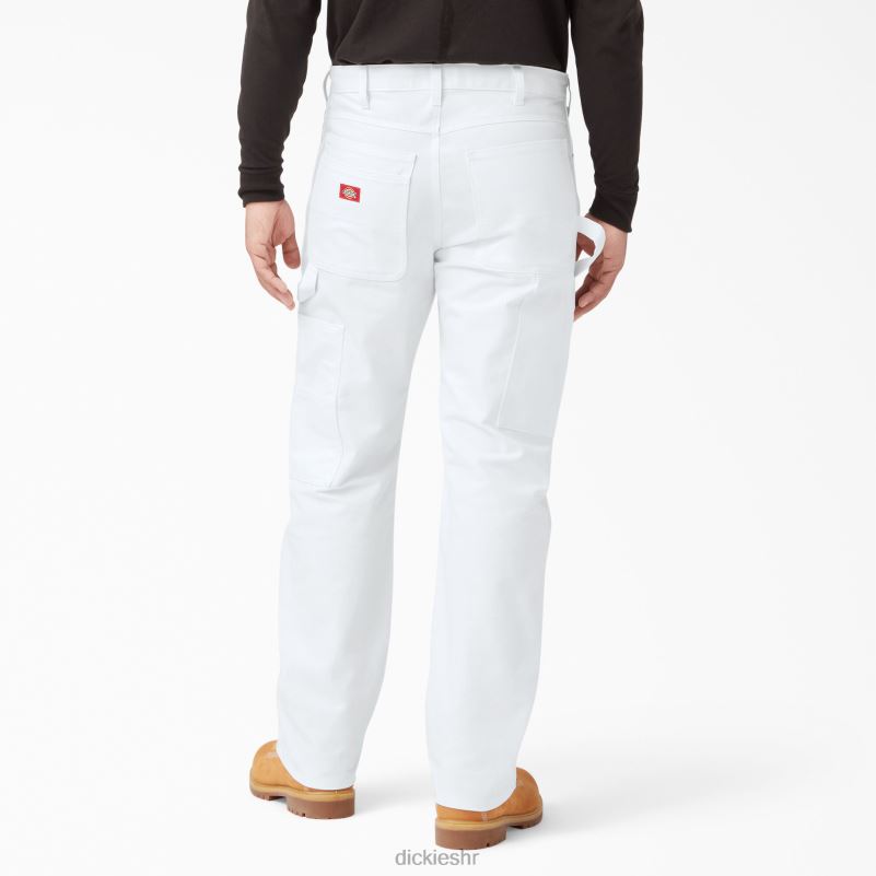 slikarske hlače opuštenog kroja muškarci Dickies bijelo (wh) 6BPL6122 odjeća