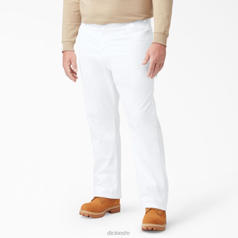 slikarske hlače opuštenog kroja muškarci Dickies bijelo (wh) 6BPL6122 odjeća