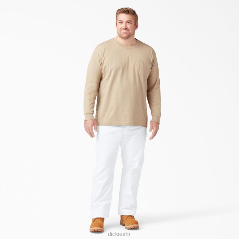 slikarske hlače opuštenog kroja muškarci Dickies bijelo (wh) 6BPL6122 odjeća