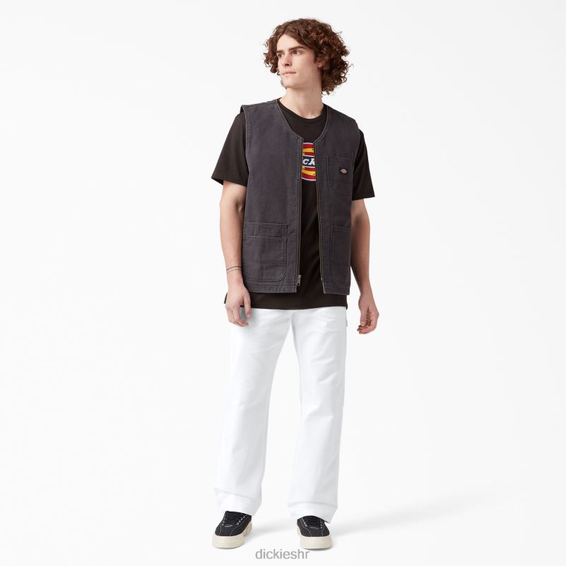 slikarske hlače opuštenog kroja muškarci Dickies bijelo (wh) 6BPL6122 odjeća