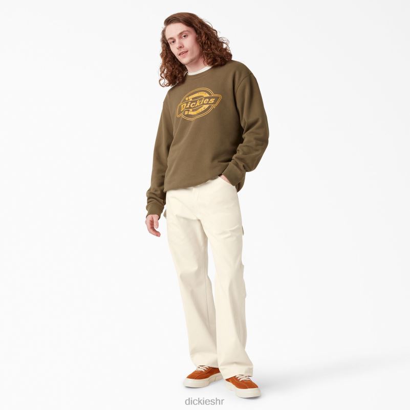 slikarske hlače opuštenog kroja muškarci Dickies prirodna bež (nt) 6BPL6121 odjeća