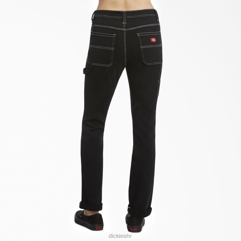 juniorske uske stolarske hlače djeca Dickies crna (bk) 6BPL61908 odjeća