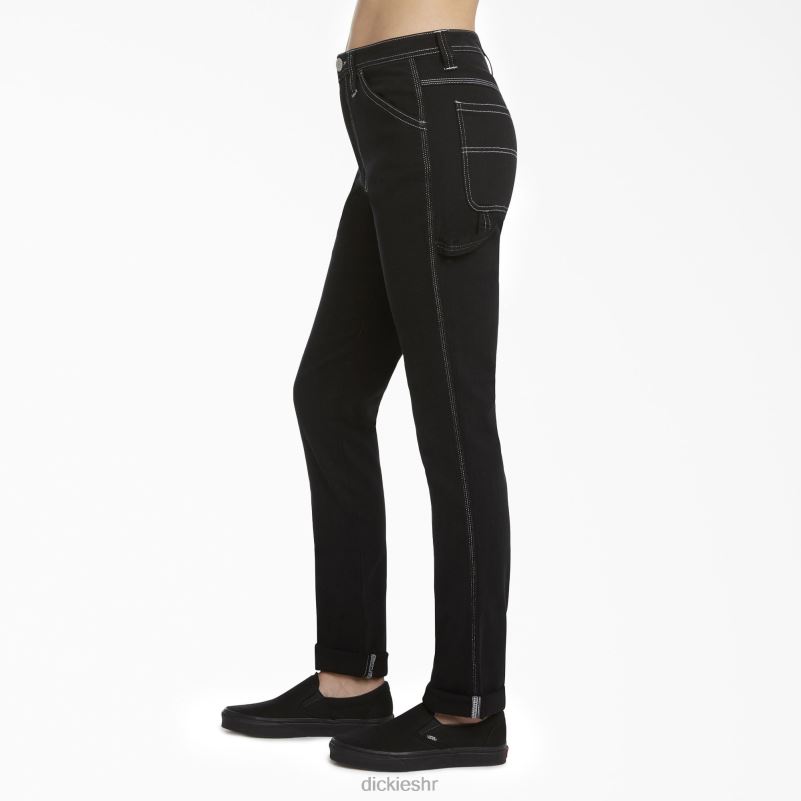 juniorske uske stolarske hlače djeca Dickies crna (bk) 6BPL61908 odjeća