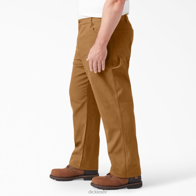opuštenog kroja teške stolarske hlače muškarci Dickies isprana smeđa patka (rbd) 6BPL684 odjeća