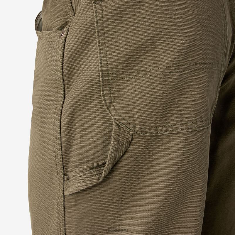 opuštenog kroja teške stolarske hlače muškarci Dickies isprana zelena mahovina (rms) 6BPL689 odjeća