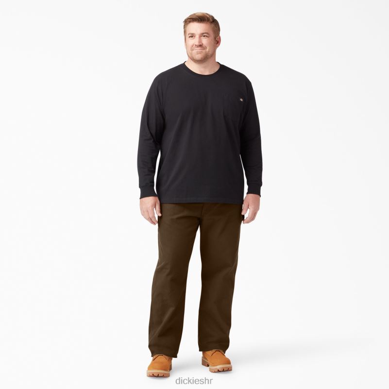 opuštenog kroja teške stolarske hlače muškarci Dickies isprano drvo smeđe (rtb) 6BPL691 odjeća