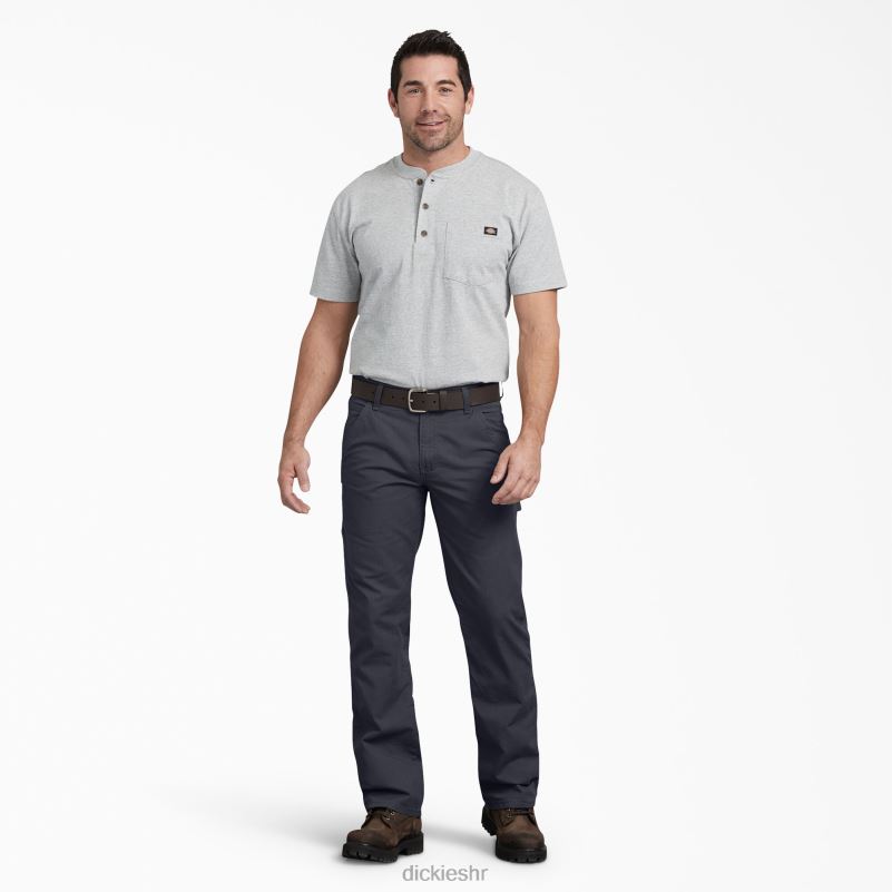 regular fit ripstop stolarske hlače muškarci Dickies isprana dizel siva (ryg) 6BPL6217 odjeća